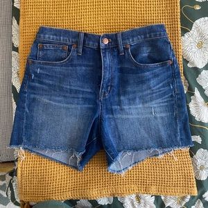 Madewell High Rise Denim Shorts